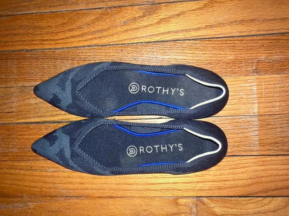 Rothy's The Point Women's Flats Black Camo